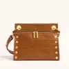 Hammitt Tony Signature Canyon Crocco Brushed Gold Med