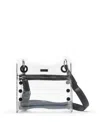 Hammitt Tony Small Thermoplastic Polyurethane Crossbody In Clear Black Gunmetal
