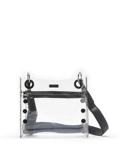 Hammitt Tony Small Thermoplastic Polyurethane Crossbody In Clear Black Gunmetal