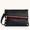 Hammitt Vip Black Brushed Gold Red Zip Lrg