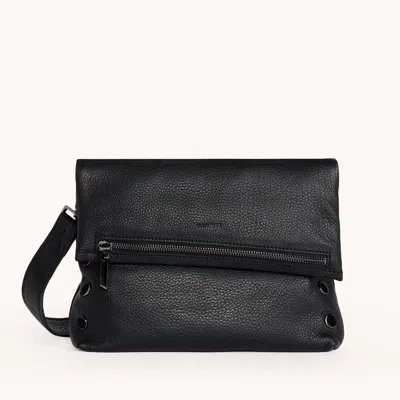 Hammitt Vip Black Gunmetal Med