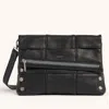 Hammitt Vip Black Weave Silver Lrg