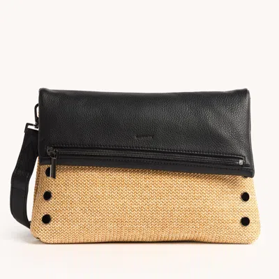 Hammitt Vip Chaparral Raffia Gunmetal Lrg