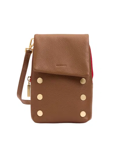 Hammitt Vip Mini Mobile Leather Crossbody In Brown