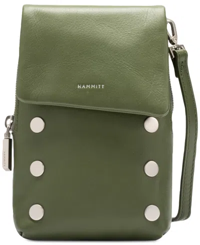 Hammitt Vip Mini Mobile Leather Crossbody In Dark Green