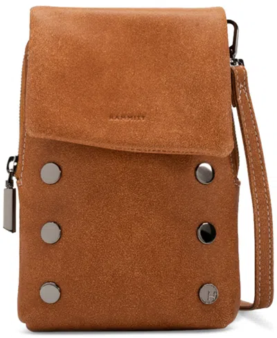 Hammitt Vip Mini Mobile Leather Crossbody In Brown