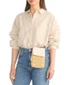 Hammitt Vip Mini Mobile Leather Crossbody In White
