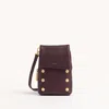 Hammitt Vip Mobile Cabernet Pebble Brushed Gold