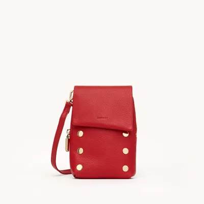 Hammitt Vip Mobile Chili Red Gold Sml In Brown