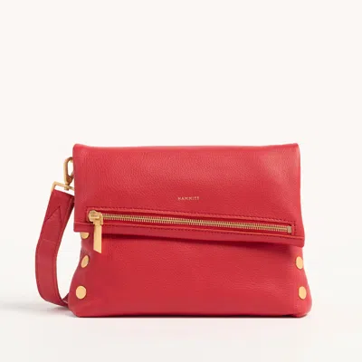 Hammitt Vip Poppy Red Brushed Gold Med