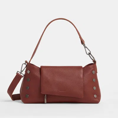 Hammitt Vip Satchel Baroque Brown Gunmetal