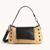 Hammitt Vip Satchel Chaparral Raffia Gunmetal