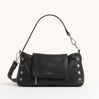 Hammitt Vip Satchel Tempo Black Silver