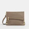 Hammitt Vip Sculpted Taupe Brushed Gold Med