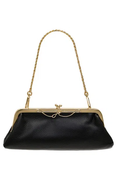 Hammitt Vivienne Slim Leather Clutch In Black