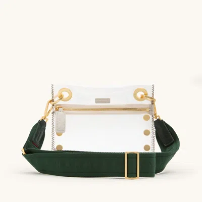Hammitt Webbing Crossbody Strap Grove Green Brushed Gold