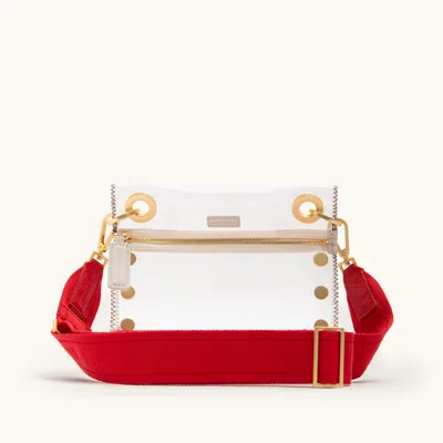 Hammitt Webbing Crossbody Strap Harissa Red Brushed Gold
