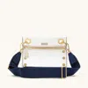 Hammitt Webbing Crossbody Strap Riviera Navy Brushed Gold