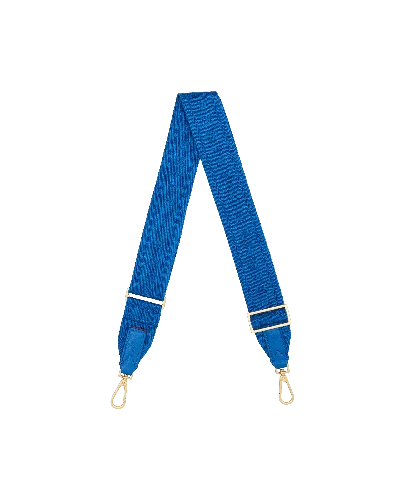 Hammitt Webbing Crossbody Strap Royal Blue Brushed Gold