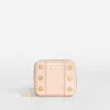 HAMMITT WOMEN'S 5 NORTH WALLET IN CHAMPAGNE PINK / BRUSHED GOLD HAMMERED