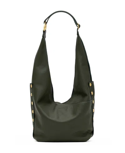 Hammitt Women's Tom Zip Large Leather Hobo Handbag In Twin Crest Pebble,brushed Gold