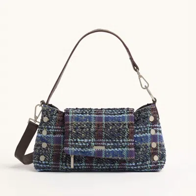 Hammitt Women's Vip Satchel In Woven Waltz/brushed Silver In Blue