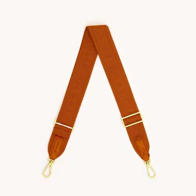 Hammitt Women's Webbing Crossbody Strap In Candlelight Orange In Brown