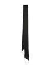 Hamoulet Amira Satin Scarf In Black