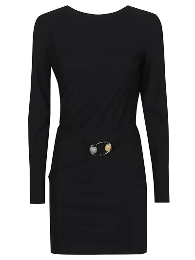Hamoulet Black Long Sleeved Minidress