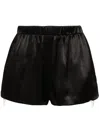 Hamoulet Hana Satin Shorts In Black