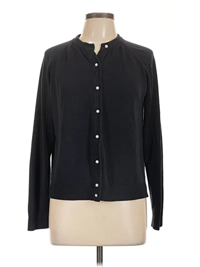 Pre-owned Hampshire Studio Cardigan Sweater In Black