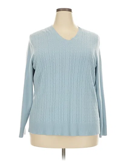 Pre-owned Hampshire Studio Pullover Sweater In Blue