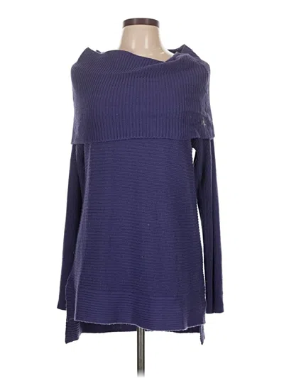 Pre-owned Hampshire Studio Pullover Sweater In Blue