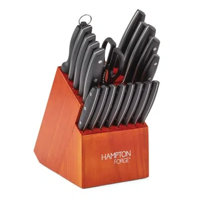 Hampton Forge Atlantis 20 Piece Block Set In Black
