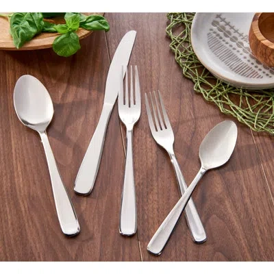 Hampton Forge Balance Mirror 20 Piece Flatware Set, Service For 4