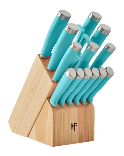 Hampton Forge Epicure 15pc Block Set In Blue