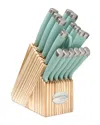 Hampton Forge Epicure 17pc Block Set In Blue