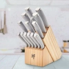Hampton Forge Epicure Cool Grey 15pc Block Set In Gray