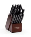 Hampton Forge Jasper 16-piece Cutlery Set In Black