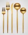 Hampton Forge Skandia Zephyr 45-piece Flatware Set In Gold