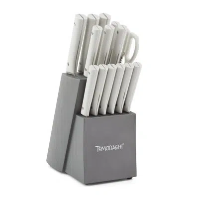 Hampton Forge  Tomodachi Fuji - 15 Piece Knife Block Set, Full Tang In White