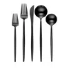 Hampton Forge Zephyr 45 Piece Flatware Set In Black