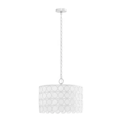 HAMPTON HILL ABBOT 4 LIGHT DRUM SHAPED CHANDELIER