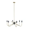 Hampton Hill Alexis 6 Light Two Tone Chandelier In Brown