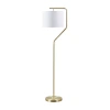 Hampton Hill Aster Angular Floor Lamp In White