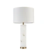 Hampton Hill Prague Alabaster Table Lamp In White