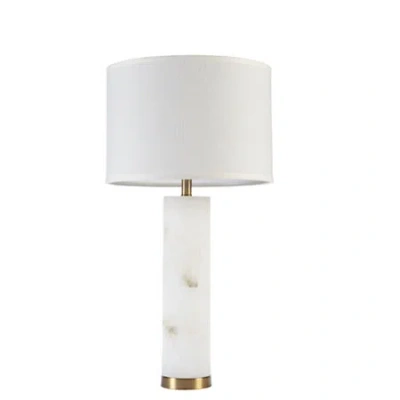 Hampton Hill Prague Alabaster Table Lamp In White