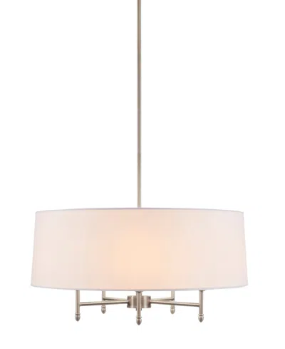 Hampton Hill Presidio Chandelier In Silver-tone