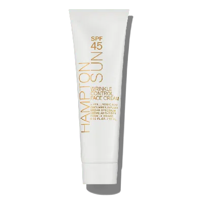 Hampton Sun Spf 45 Wrinkle Control Face Cream .69oz In Transparent