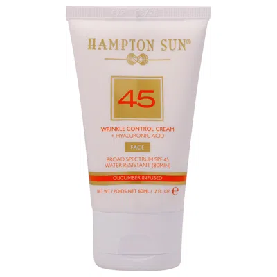 Hampton Sun Wrinkle Control Face Cream Spf 45 By  For Unisex - 2 oz Cream In White